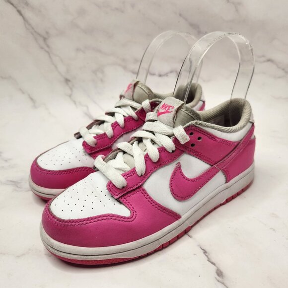 PINK Victoria's Secret Other - Nike Dunk Low Pink White Sneakers Low-Top Shoes FB9108-102 Girls Youth 1